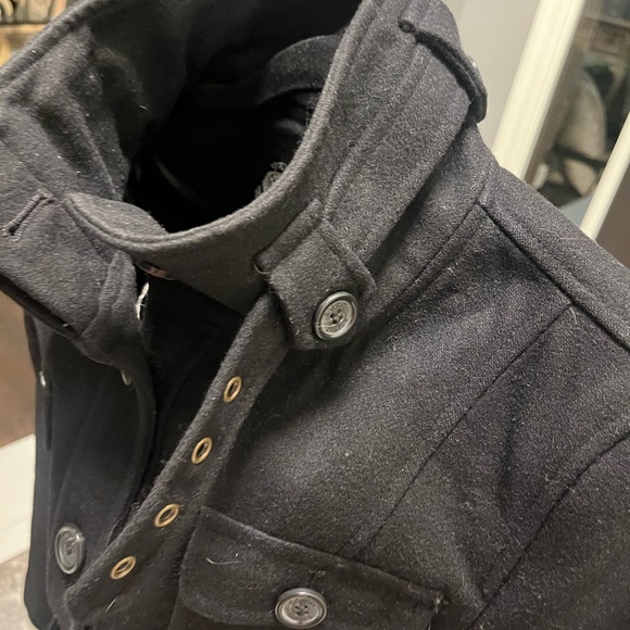 Fabulous size small esprit since 1968 coat black belted very sharp - Picture 14 of 17